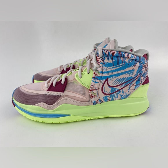 Nike Kyrie Infinity 1 World 1 People Men's Basketball Shoes Sneakers Green Pink - Picture 7 of 12